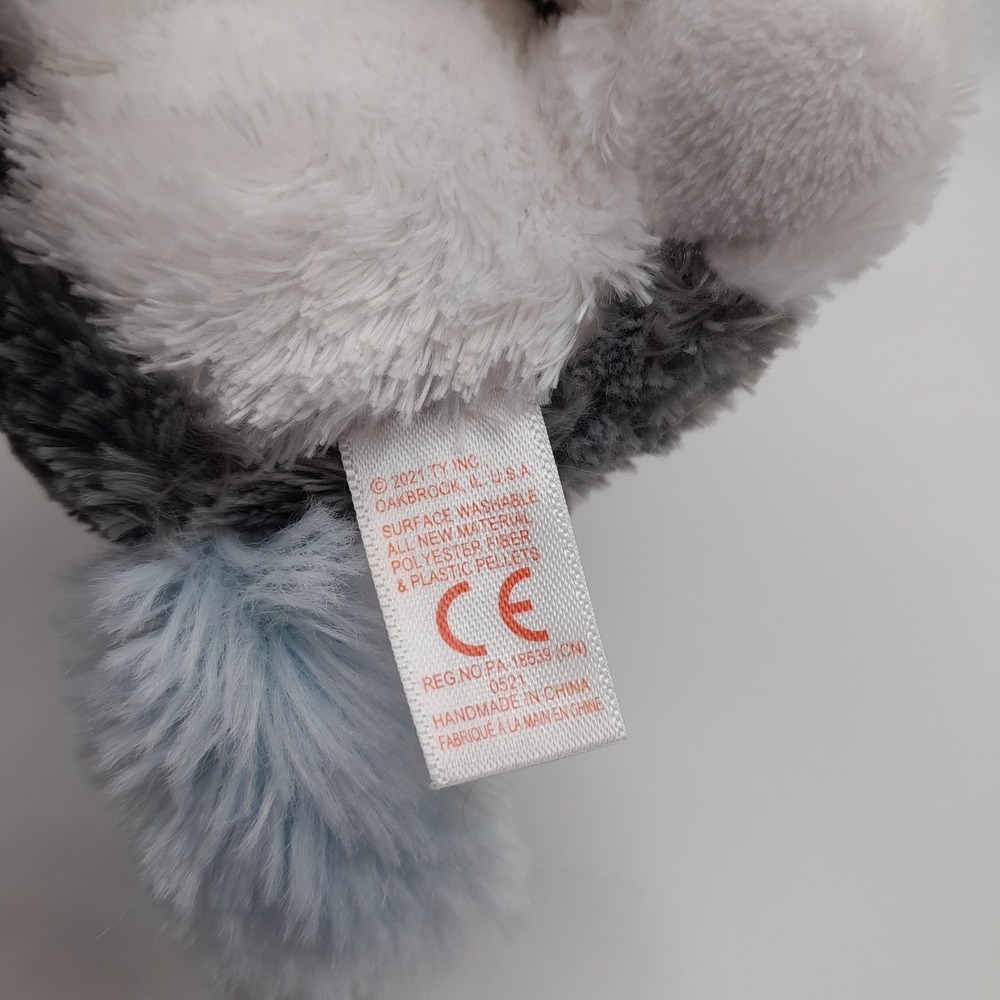 TY Beanie Boos - SLUSH the Husky Dog Plush (Glitter Eyes) (6 inch) Stuffed Toy - Picture 10 of 12